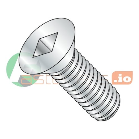 Newport Fasteners 1/4"-20 x 1 in Square Flat Machine Screw, Zinc Plated Steel, 3000 PK 180191